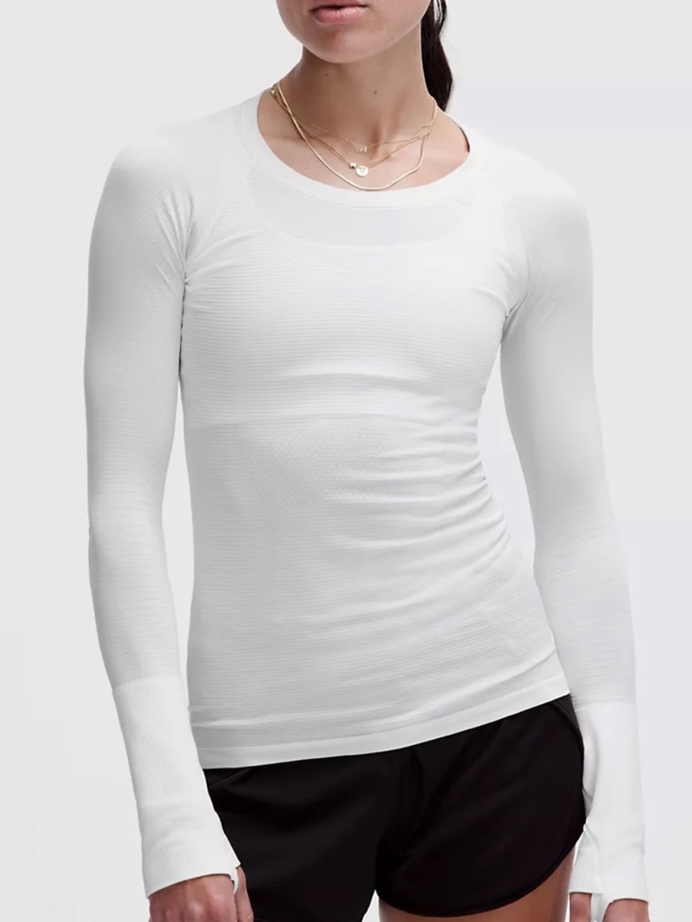Lululemon white swiftly tech long sleeve active top athleisure